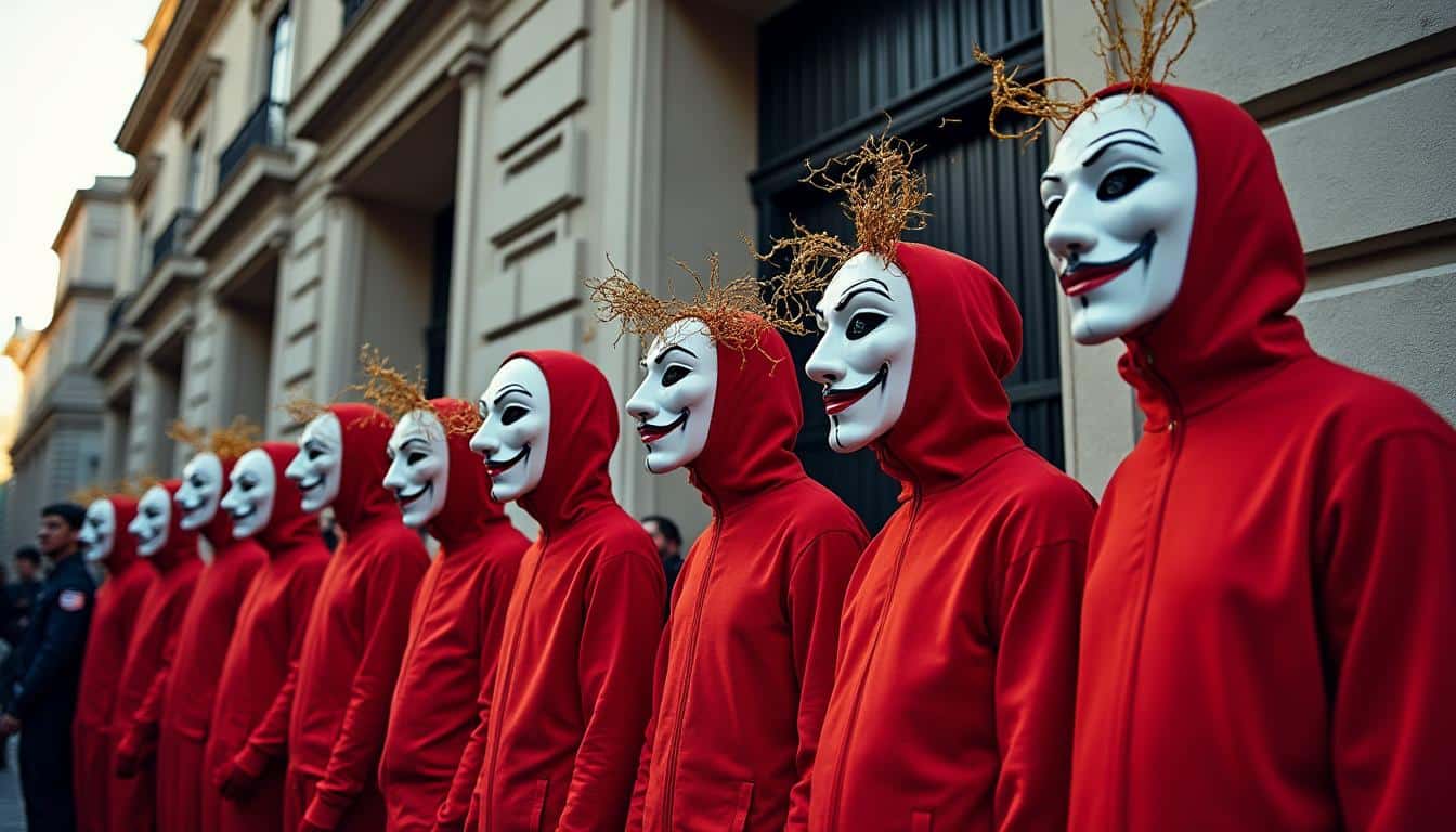 Illustration: Comment la série La Casa de Papel a transformé les braqueurs en icônes culturelles