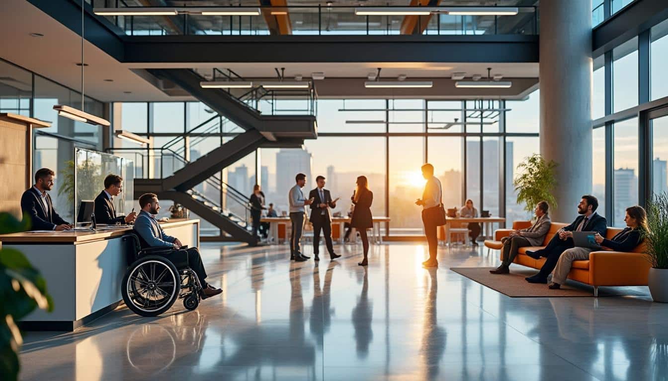 Illustration: Comprendre les normes et dimensions incontournables de la hauteur de la banque d’accueil