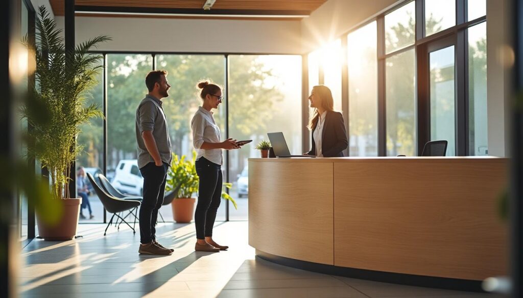 Hauteur de la banque d’accueil : guide pour un accueil ergonomique