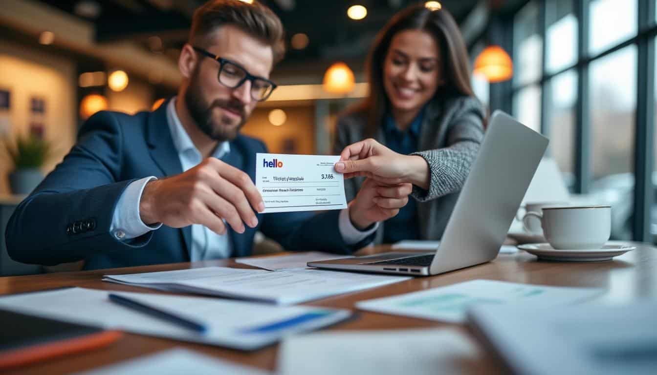 Illustration: Comprendre le fonctionnement d’un chèque de banque chez Hello bank