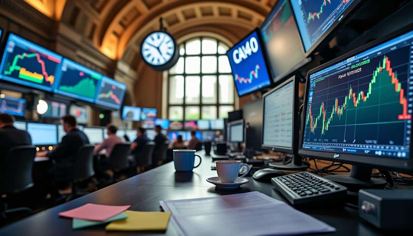 Illustration: Les horaires et phases clés de la cotation en bourse